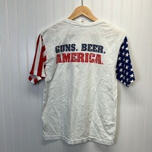 Old Row American Flag 100% Cotton T Shirt‎ Sz M